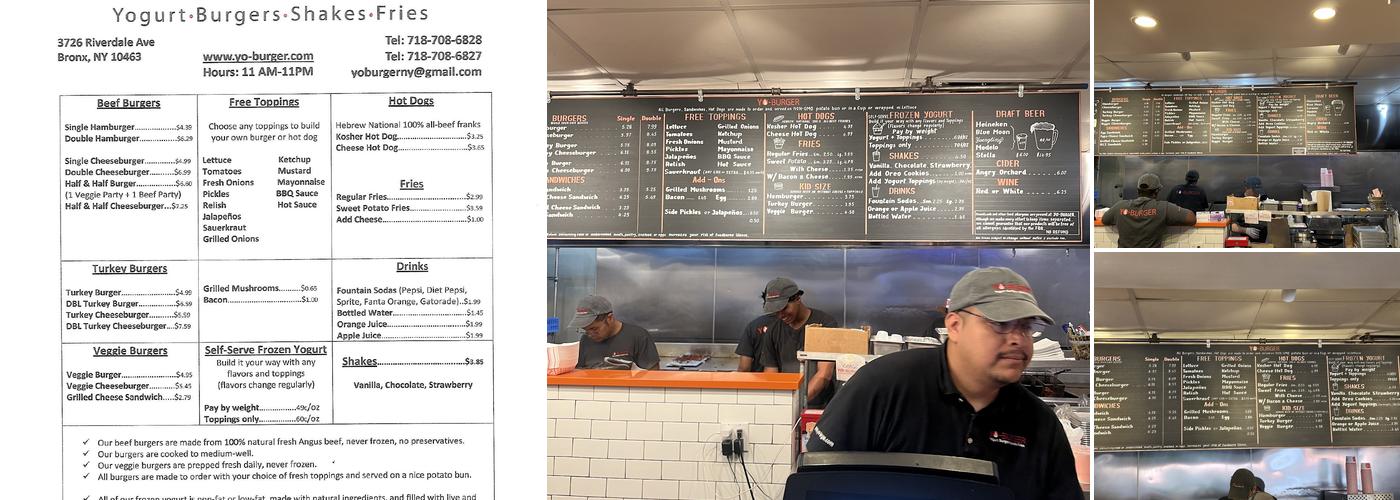 Yo-Burger Menu
