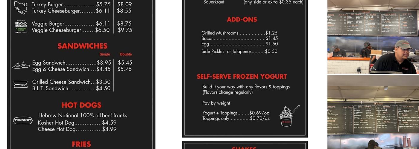 Yo-Burger Menu