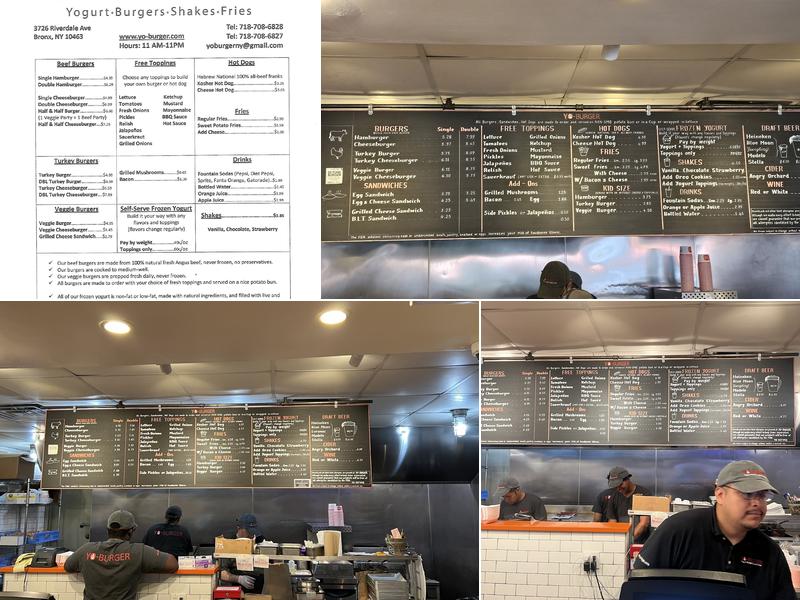 Yo-Burger Menu