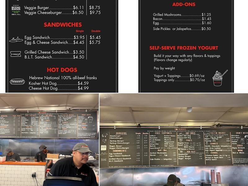 Yo-Burger Menu