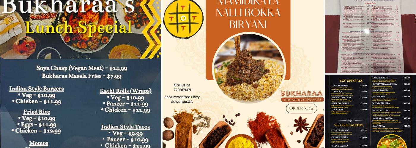 Bukharaa Indian Restaurant Menu