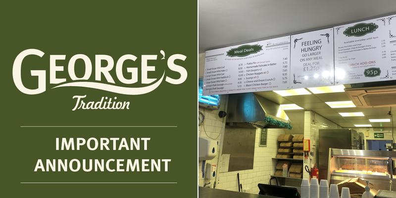 George's Tradition Menu