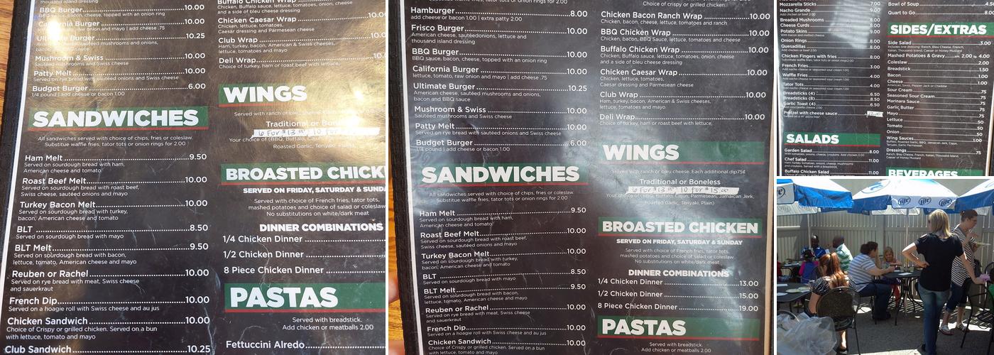 Pizza Man Menu