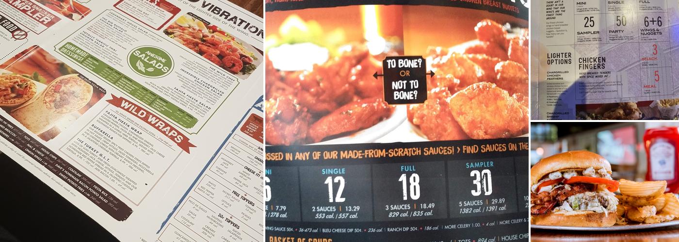 Wild Wing Cafe Menu
