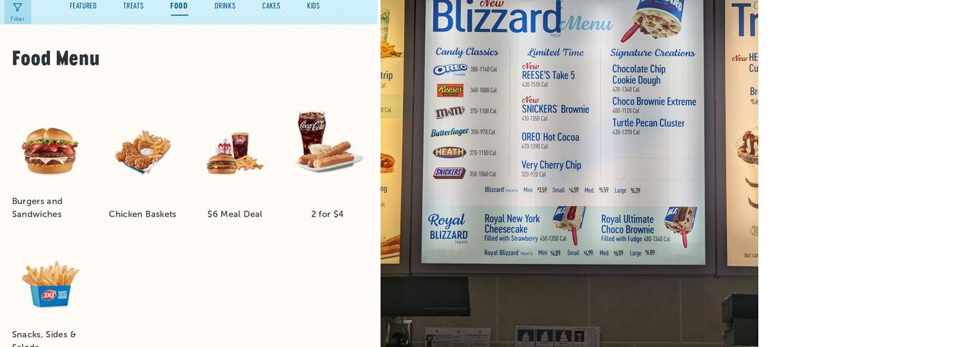 Dairy Queen Grill & Chill Menu