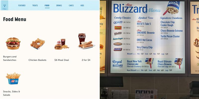 Dairy Queen Grill & Chill Menu