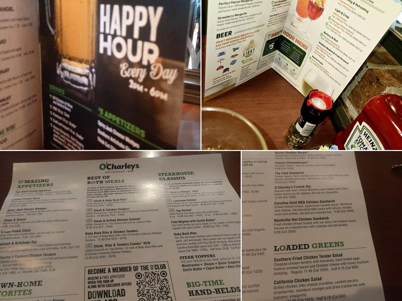 O'Charley's Restaurant & Bar Menu