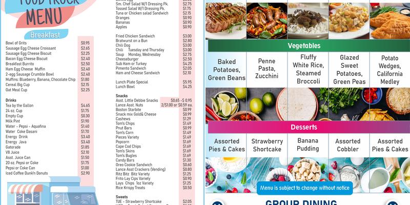 The Base Restaurant Menu