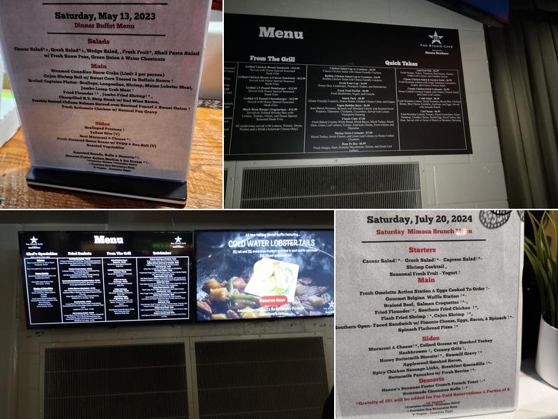 The Studio Cafe Operated by Hanna Brothers Menu