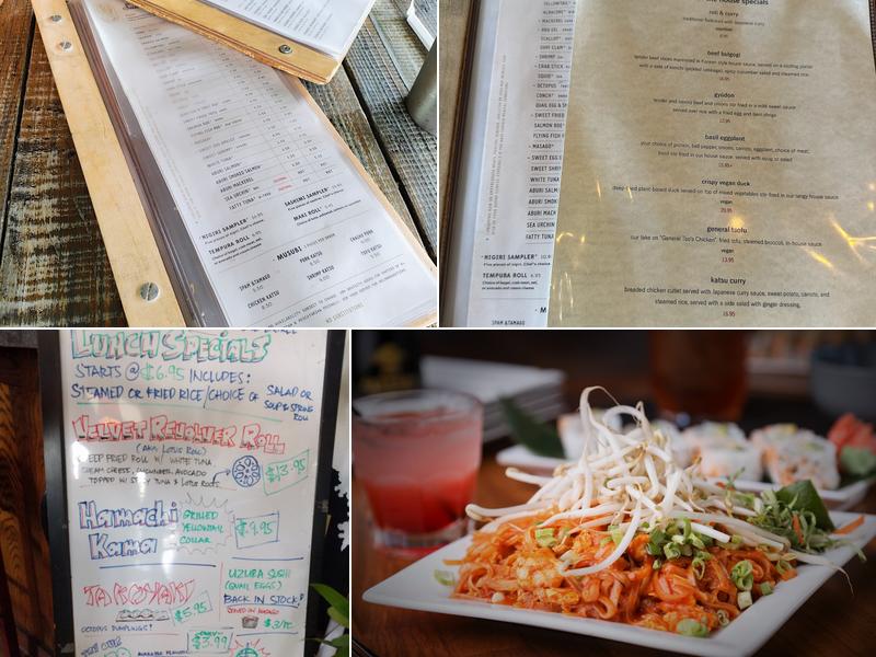 Sushi Thai Restaurant Menu