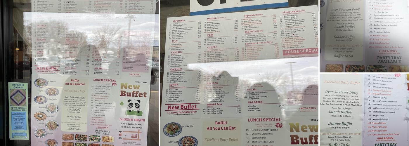 New Buffet Menu