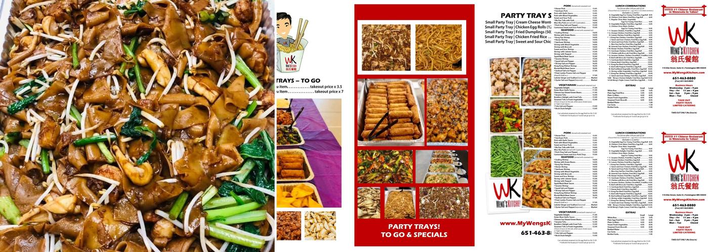 Weng's Kitchen Menu