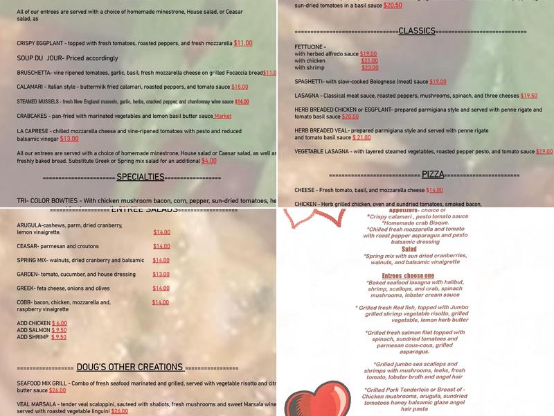 Pasta Max Cafe Menu