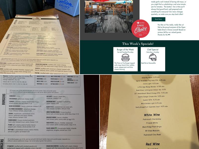 Dan's Bar and Grill Menu