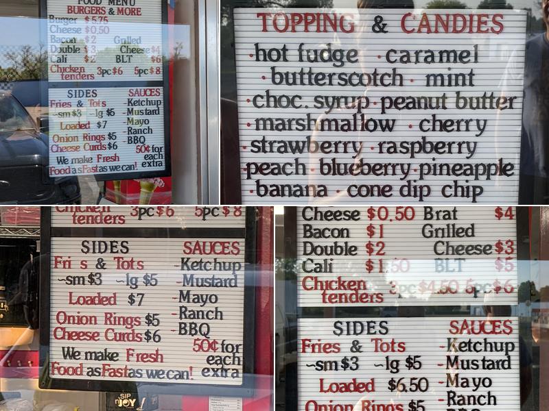 Dairy Inn Menu