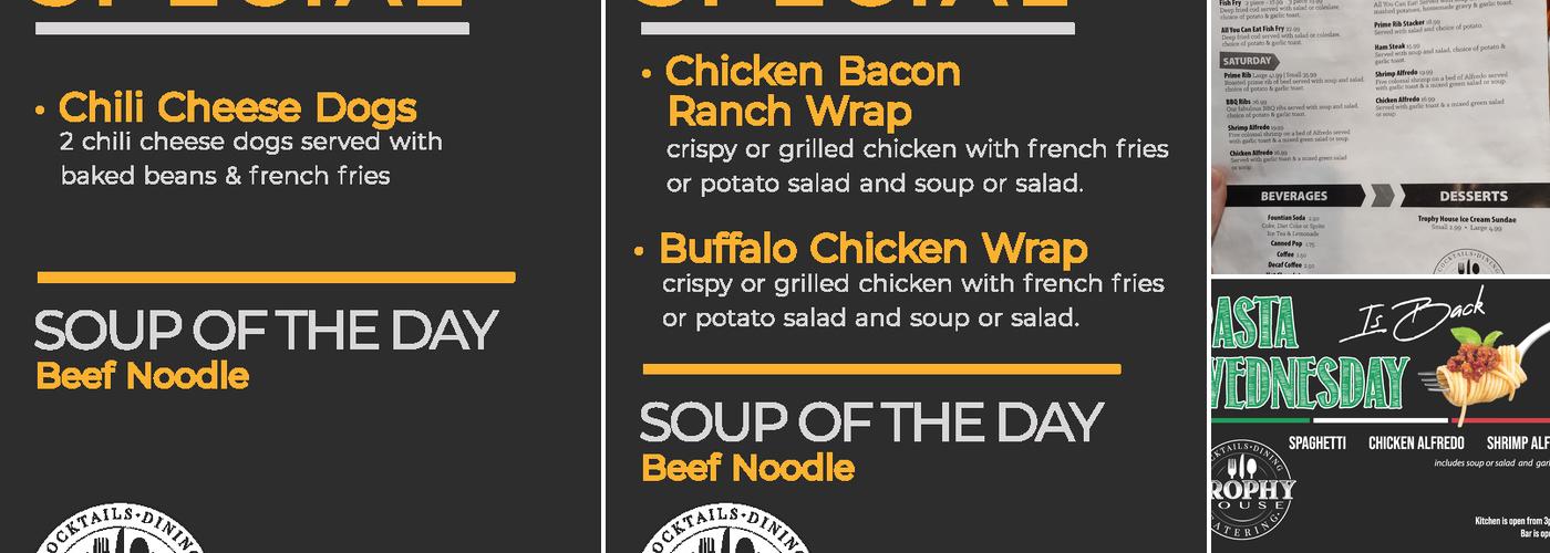 Trophy House Menu