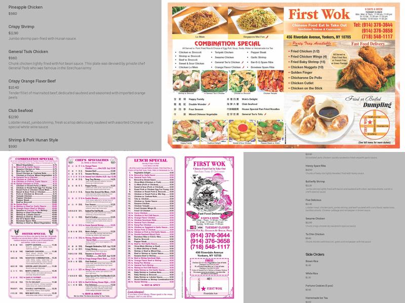 First Wok Menu