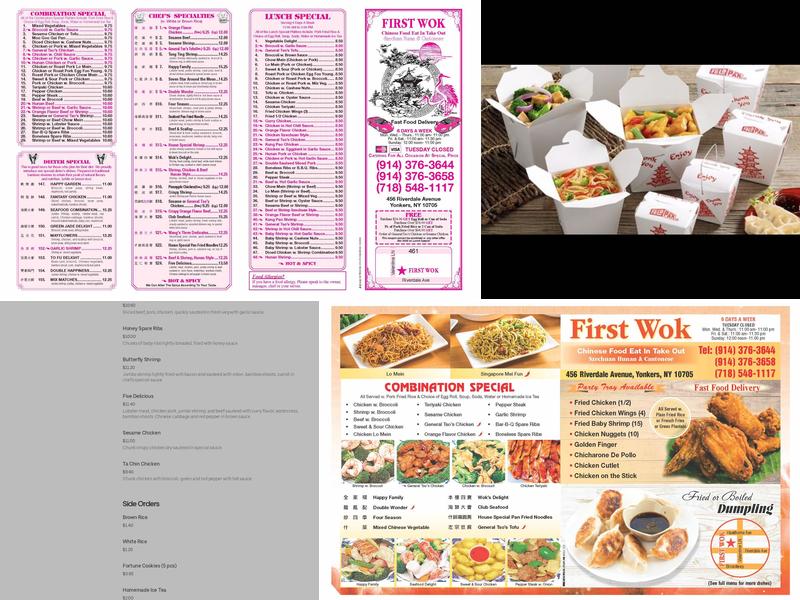 First Wok Menu