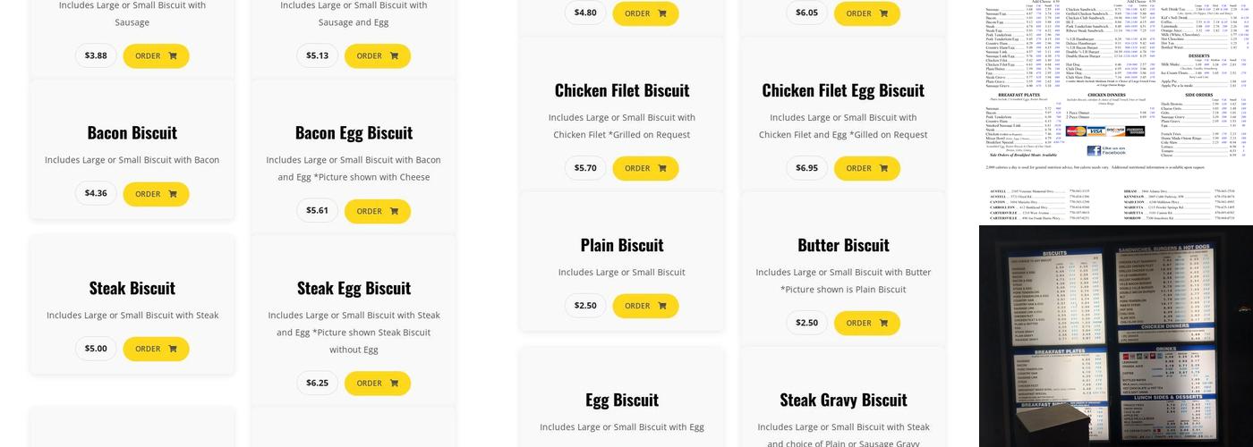 Martin's Restaurant - Cartersville #2 Menu