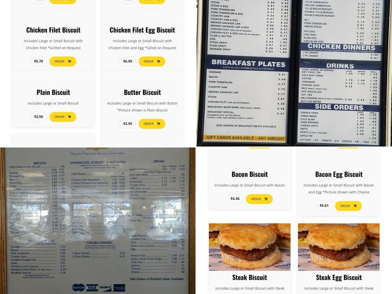 Martin's Restaurants - Hiram Location Menu