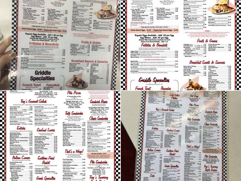 Tiny's Diner Menu