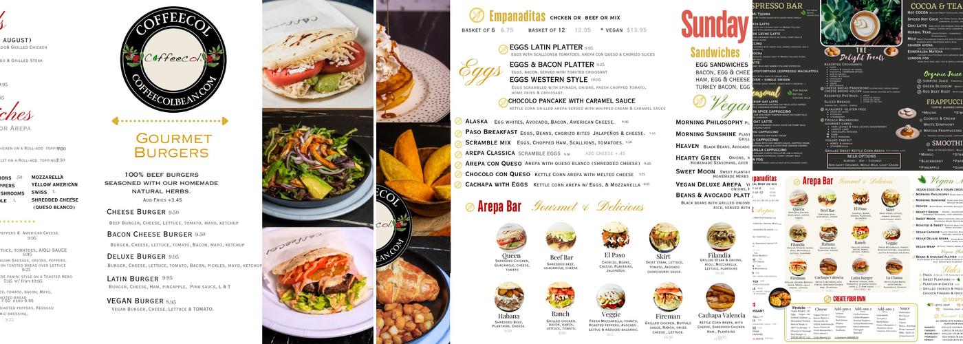 Coffeecol Menu