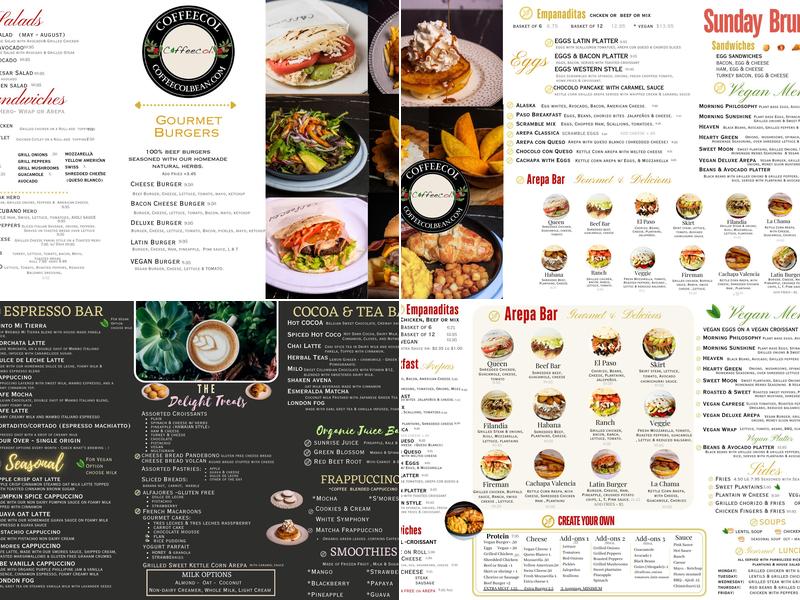 Coffeecol Menu