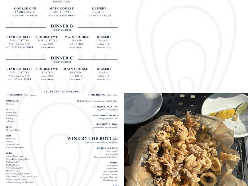 Half Moon Menu
