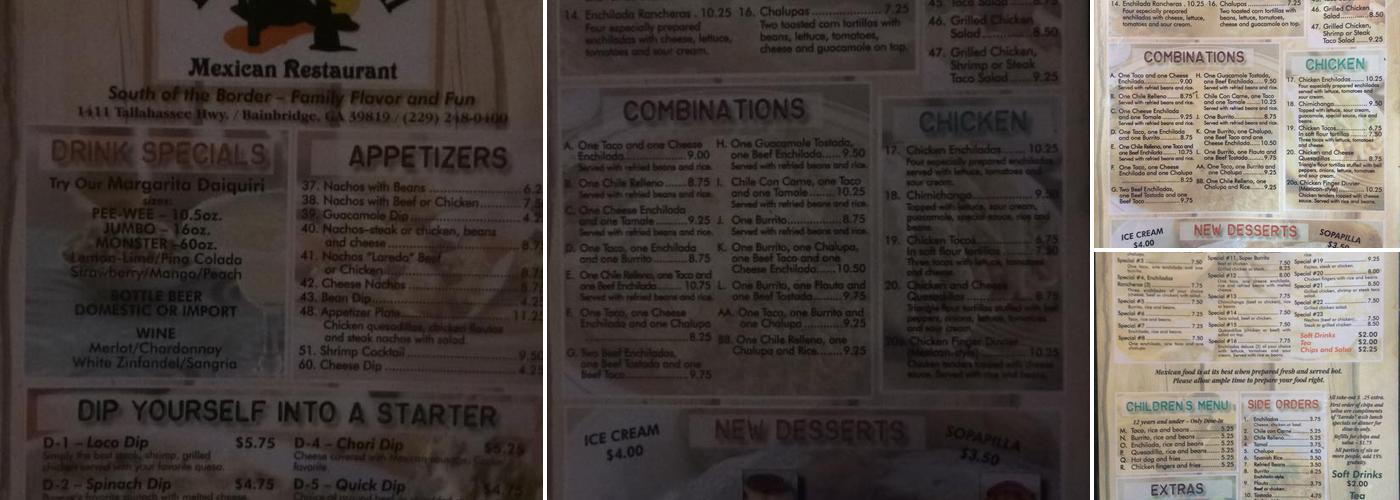 Laredo Grill Menu
