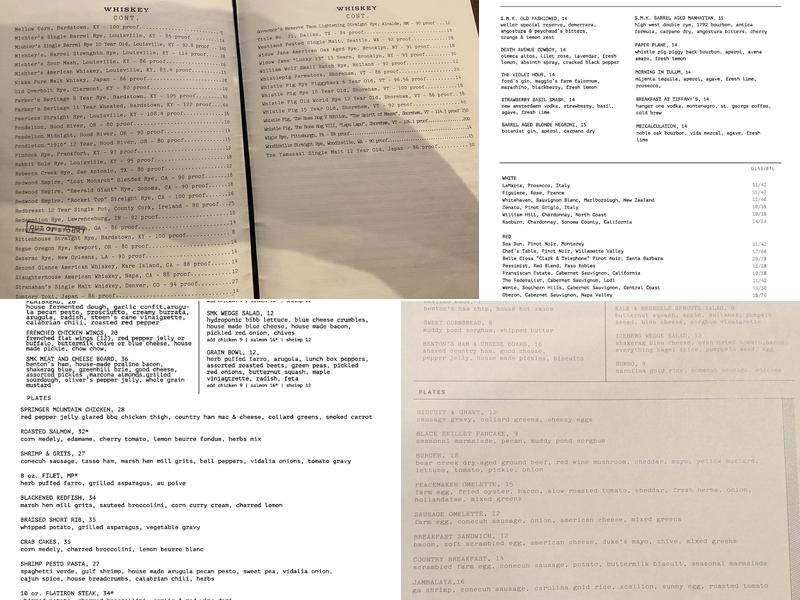 South Main Kitchen Menu