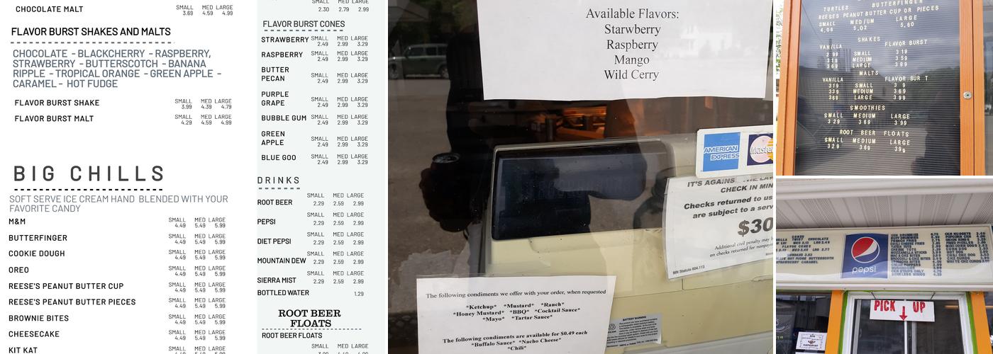 Ginny's Drive-In Menu