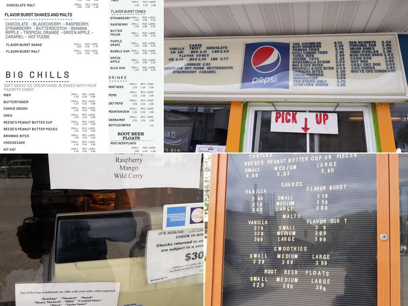 Ginny's Drive-In Menu