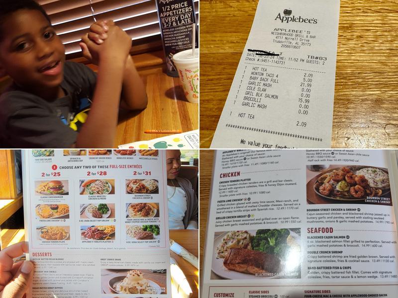 Applebee's Grill + Bar Menu