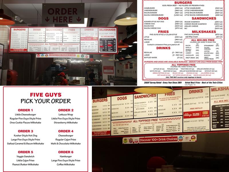Five Guys Menu