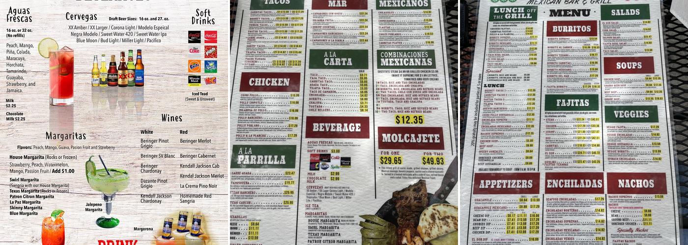 El Don Mexican Restaurant Menu