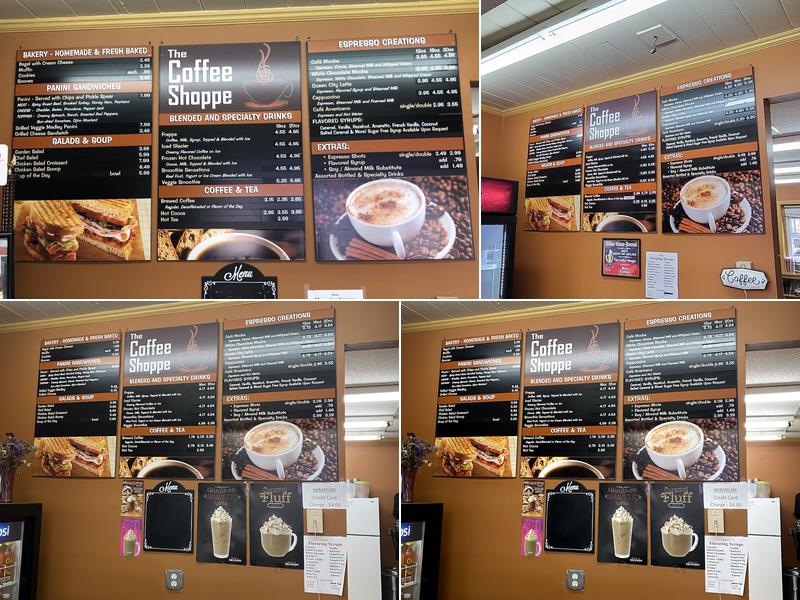 The Coffee Shoppe Menu