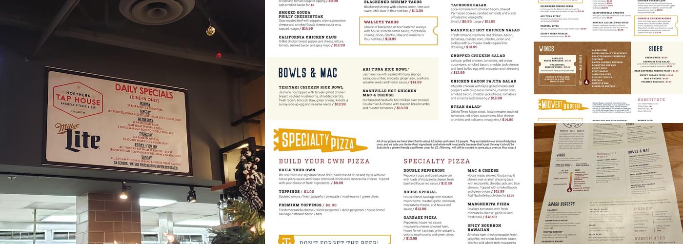Northern Taphouse - Eau Claire Menu