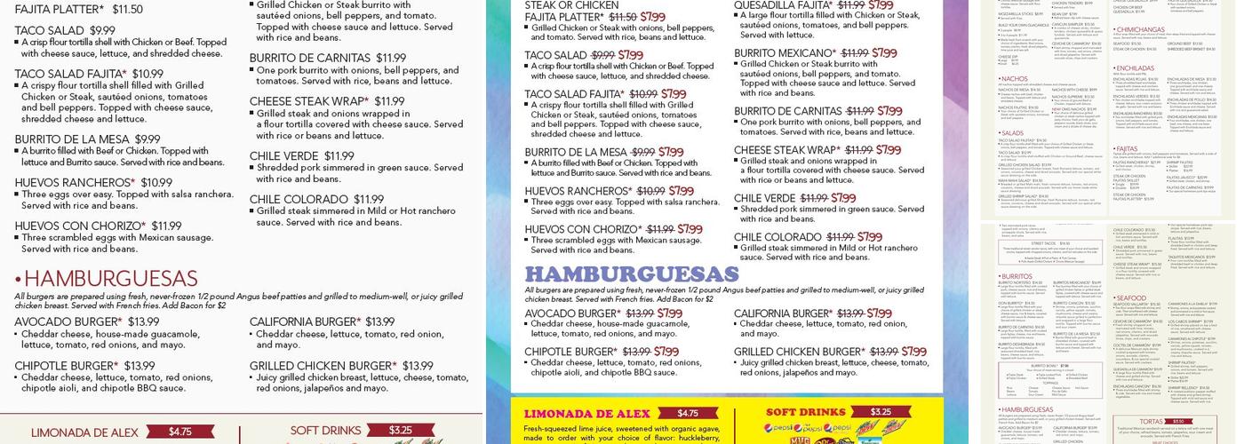 Cancun Grill Menu
