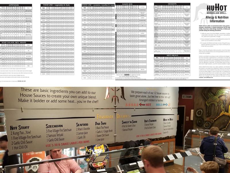 HuHot Mongolian Grill Menu