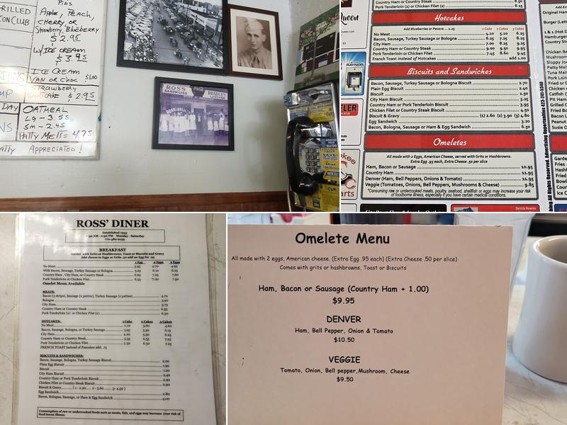 Ross Diner Menu