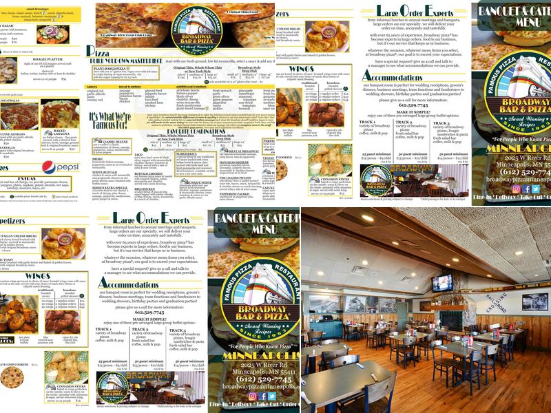 Broadway Bar & Pizza Menu