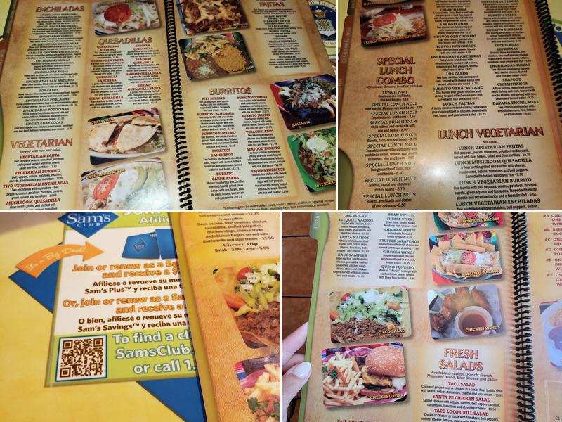 Los Dos Amigos Menu