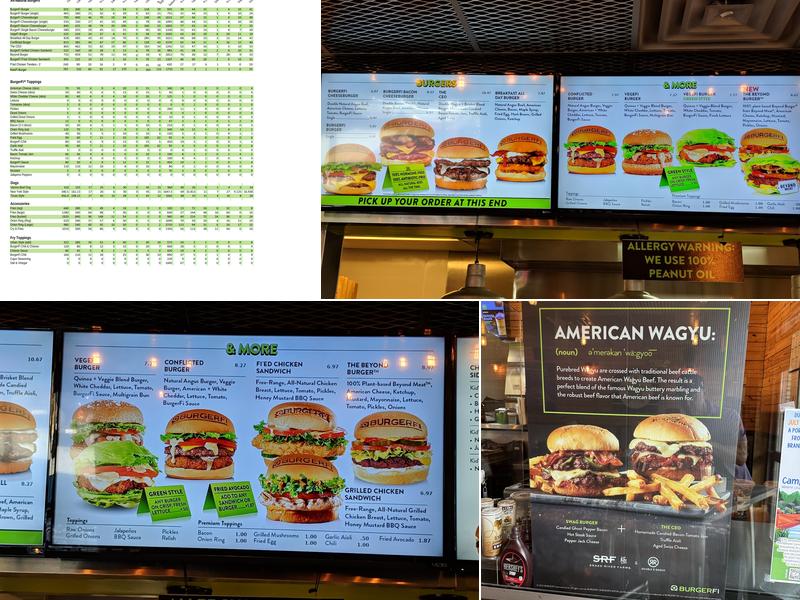 BurgerFi Menu