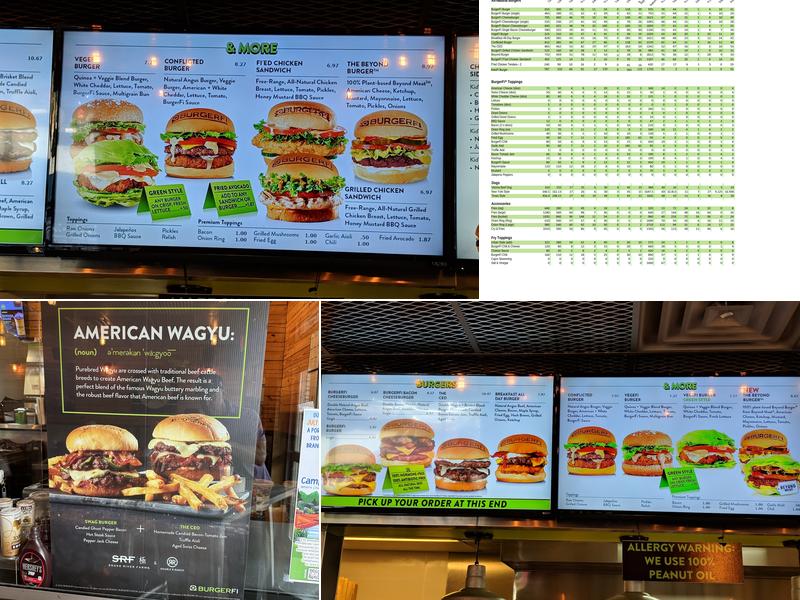 BurgerFi Menu