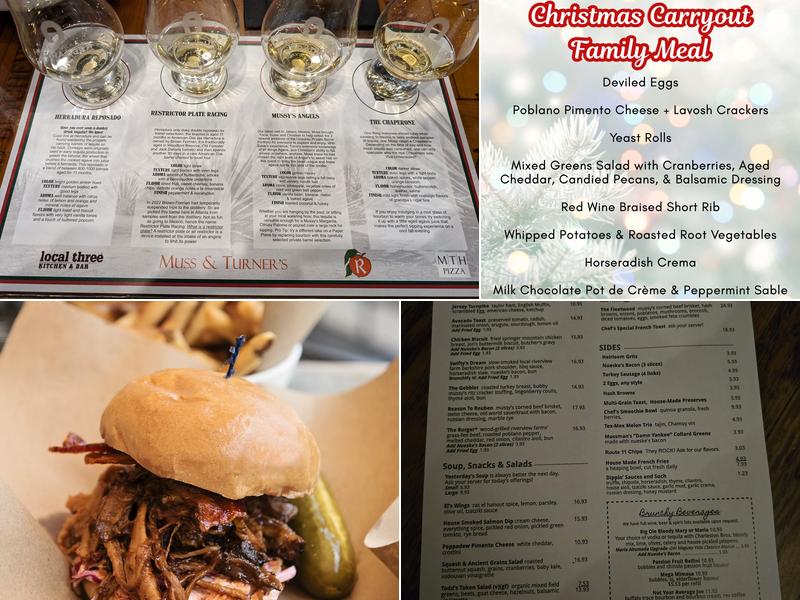 Muss & Turner's Menu