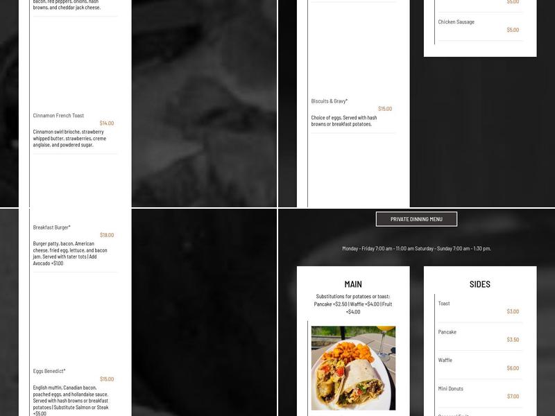 Five West Menu