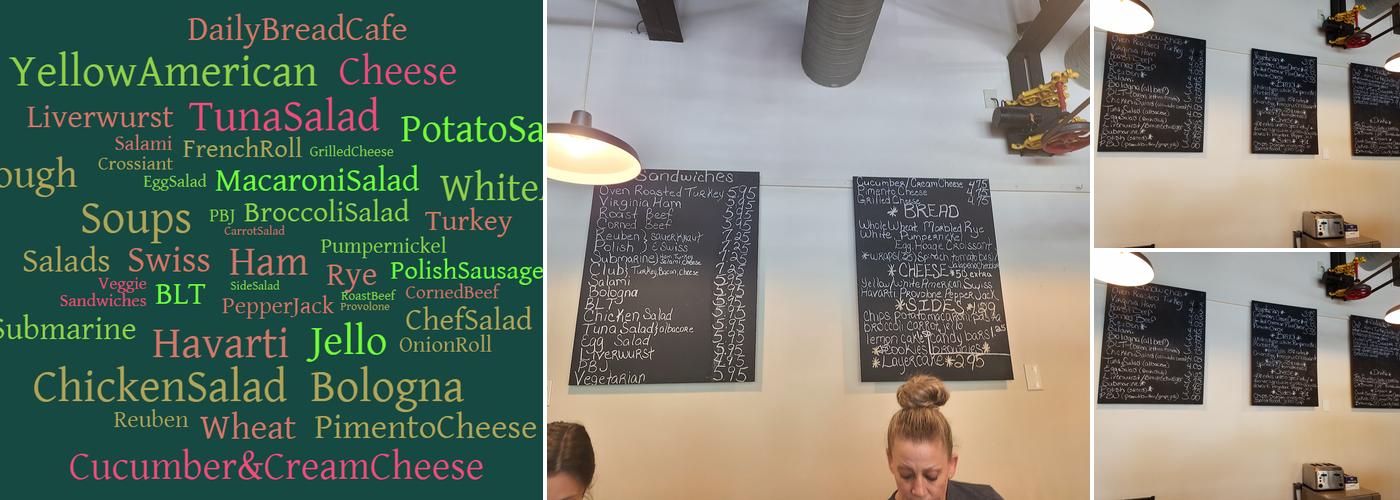 Daily Bread Cafe Menu