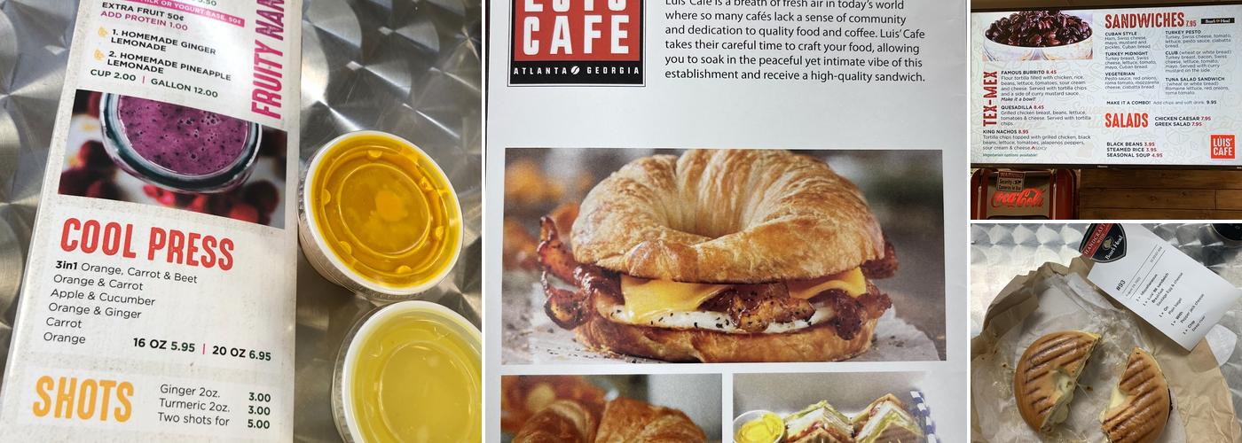 Luis Cafe Atlanta Menu