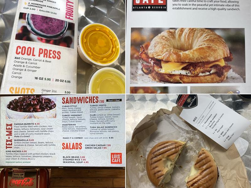 Luis Cafe Atlanta Menu