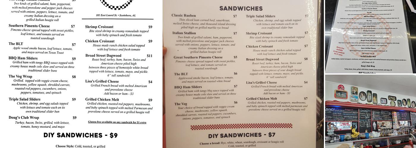 Payne's Sandwich Shop and Soda Fountain Menu